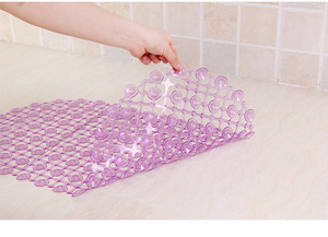 Alfombrilla de bañera de ducha de seguridad con ventosas, alfombrillas de <span class=keywords><strong>baño</strong></span> antideslizantes de PVC - Product Image 5
