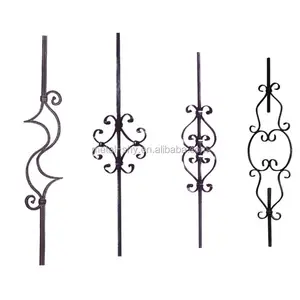 China Fabriek Prijs Europese Ontwerp Black Metal Ijzeren Stalen Balustrade Baluster Voor Leuning Gate Hek Balkon Hot Koop