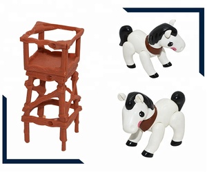 Bosque partido Casa de caballo de juguete de plástico para niños - Product Image 4