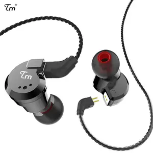 TRN V80 2DD + 2BA Hybrid In Ear HIFI DJ Monitor Running Sport Earphone Earplug Headset