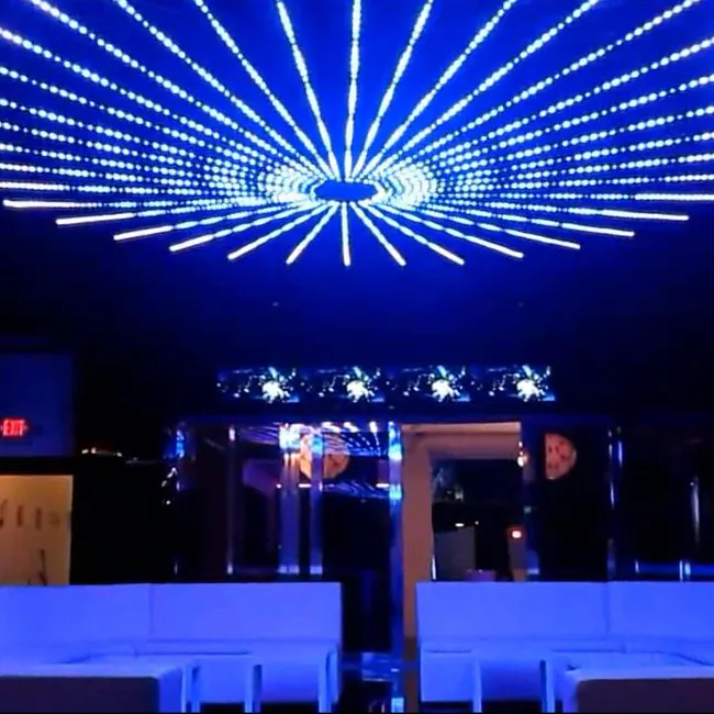 DMX512 RGB светодиодный метеоритный трубчатый светильник для ночного клуба диско сценическое украшение