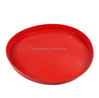 Système de casserole de plateau d'alimentation de poulet 35cm plateau d'alimentation de petits poussins/casserole d'alimentation de cercle à vendre