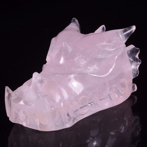 Comercio al por mayor natural Cristal <span class=keywords><strong>de</strong></span> cuarzo rosa <span class=keywords><strong>cabeza</strong></span> Tallada Dragón calavera <span class=keywords><strong>de</strong></span> cristal <span class=keywords><strong>de</strong></span> cuarzo - Product Image 5