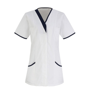 Uniforme da cameriera e babysitter da donna, camicia con scollo a V per salone - Product Image 6