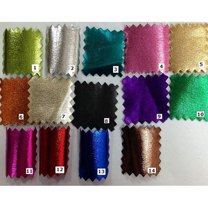 Tela tejida 95% poliéster 5% Spandex 58 ''POLY SPANDEX KNIT con estampado de lámina de color para prendas - Product Image 1