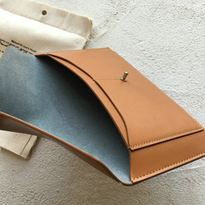 Sac <span class=keywords><strong>en</strong></span> <span class=keywords><strong>cuir</strong></span> véritable cousu à la main, Style Vintage pour femmes, Mini <span class=keywords><strong>pochette</strong></span> pour cartes, étui à enveloppe - Product Image 4
