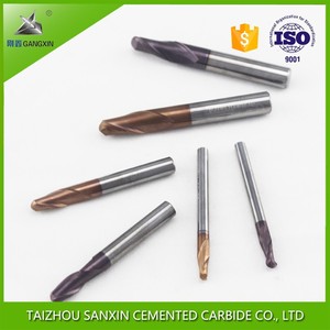ISO certificat boule nez fraises, Tungstène solide carbure fin mills cutter pour <span class=keywords><strong>le</strong></span> travail des métaux - Product Image 1