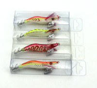Umpan Pancing Cumi-cumi Bercahaya, Umpan Memancing Udang Kayu Umpan Buatan 2.0 #8Cm 7.4G