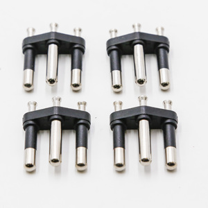 <span class=keywords><strong>BA</strong></span>-010 Brasil macho insertar INMETRO 4,8mm hueco pines negro - Product Image 1