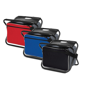 Taburete plegable de mochila desmontable portátil, con bolsa de refrigeración para silla de pesca - Product Image 4