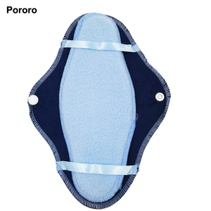 8 unids set toallas sanitarias reutilizable lavable tela PUL aprueba de agua <span class=keywords><strong>compresas</strong></span> menstrual organico fabricante de China - Product Image 1
