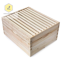 Imkerei-Werkzeuge 1Bienenstock 10-Rahmen-Set Superbox und 10 Tiefe Rahmen mit Grundplatten für Langstroth-Imkerei