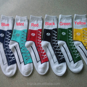 Calcetín fabricantes de algodón tonto zapatilla de Deporte Calcetines con estampado de a granel venta al por mayor novedad calcetines con impresión de zapato - Product Image 6