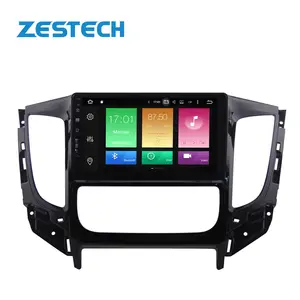 DVD GPS Mobil, 4G + 64G Octa Core 9 ''Android 10 untuk Mitsubishi L200 Triton 2015 Autoradio Head Unit dengan RDS Mirrorlink