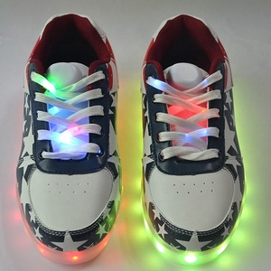 LINLI Glow In Dark RGB Light Up Nhấp Nháy Dây Giày, LED Giày Ren, Nylon Ánh Sáng Dây Giày - Product Image 5
