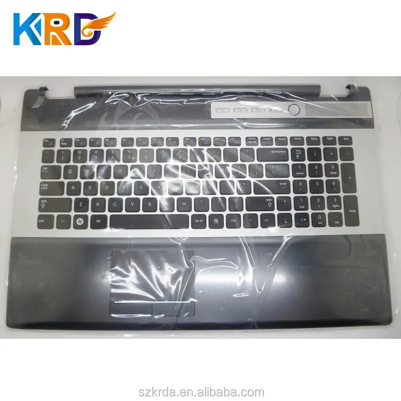 Teclado de la computadora portátil con cofre para Samsung RF711 RF712 RF710 RC730 palmrest con diseño de teclado nos Reino Unido FR SP