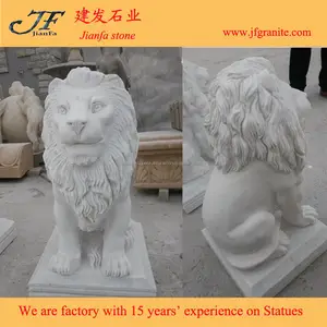 Famosa pedra de mármore busto leão esculturas