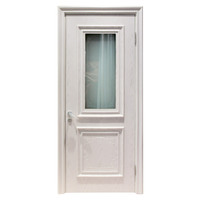 Portes en bois décoratives en chêne blanc USA, appartement, cuisine, chambre, intérieur orné, portes battantes en bois massif fantaisie