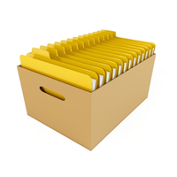 Venta al por mayor de embalaje de cartón cajas de archivo por archivo de embalaje