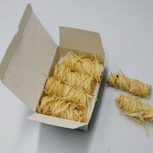 Allume-feu CCICCFIRE en bois chaud avec herbe à paillettes naturelle, durée de combustion de 8 minutes, jaune, pour cheminée, feu de camp et barbecue, 32 pièces/boîte - Product Image 3