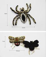 Patch de broderie de perles de conception d'insecte/araignée de mode