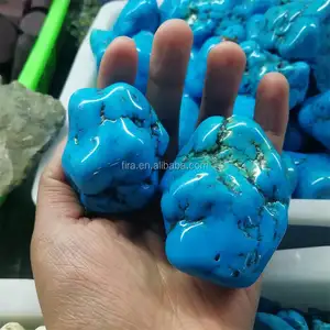 Hoogwaardige Natuurlijke Blauw Turquoise Steen Crystal Healing Gepolijst Stone Turquoise Crystal Getrommeld Stone