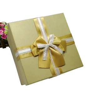 礼品精品手帕礼品盒金色纸盒