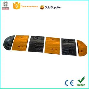 Road Rubber Hump Rubber Speed Bumps For Driveway Speed Humps Effectiveness Road Safety Round Speed Bump
