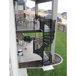 Outdoor treppen design metall treppen preise spirale treppe mit landung