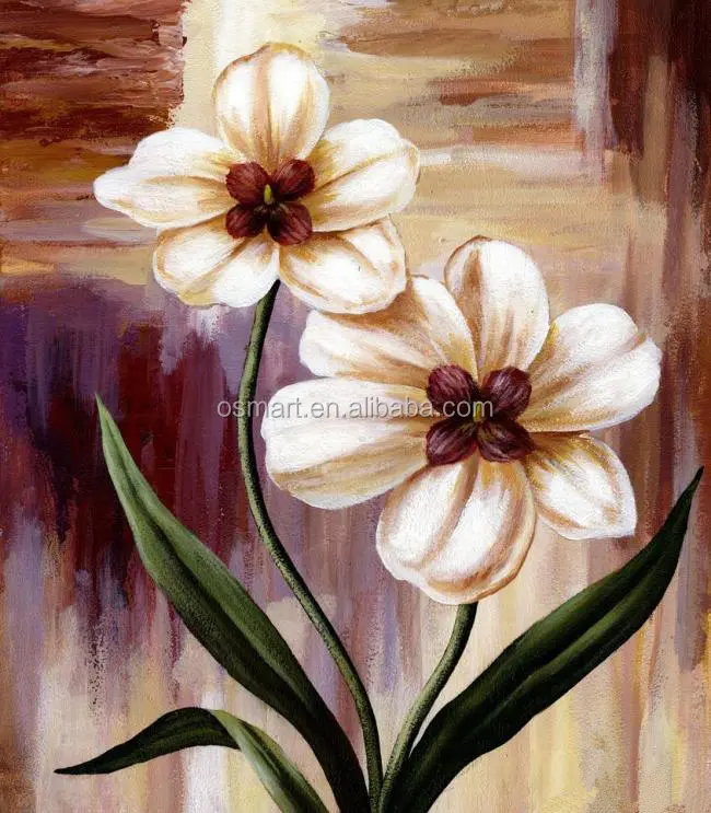 Hand painted canvas picture flower canvas flower oil painting pictures abstract paintings wallpaper of decoration
