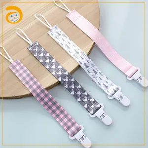 Attache-tétine en silicone pour bébé, personnalisé, avec motif imprimé, alimentation, accessoire factice