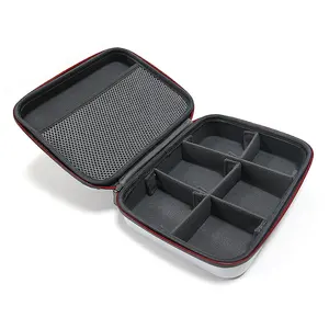 Portable Shockproof EVA Case Travel Accessories Organizer For Cables Charger Case With DIY Partition