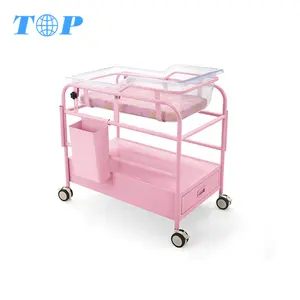 TOP-M1043 Top Kwaliteit Roze Babybedje, Baby Trolley