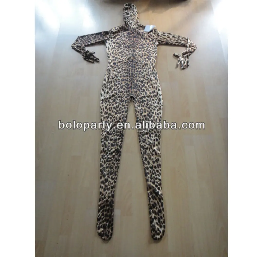 Mode catsuit für party dekoration camouflage farbe engen anzüge