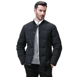 New Style Cheap Men's Duck Down Jackets Male OEM service Packable Windproof Eco-friendly Polyester / Cotton Winter coats