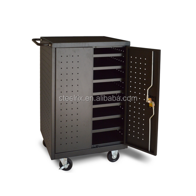 Передвижной шкаф для зарядки Chromebook, зарядная станция переменного тока для 18 ноутбуков и планшетов