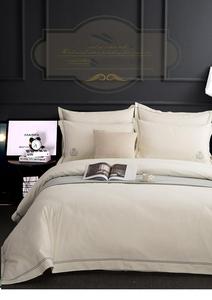 De algodón puro moderno funda nórdica con funda de almohada de cama de bordado hotel de lujo cubierta de cama set de proveedor de fábrica - Product Image 2