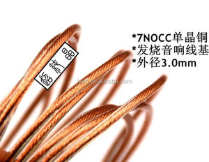 Cavo HIFI a coppia intrecciata 7N OCC isolato in TPU con connettore <span class=keywords><strong>RCA</strong></span> per microfono - Product Image 1