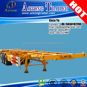 3 essieux <span class=keywords><strong>bateau</strong></span> port 40 pied <span class=keywords><strong>porte</strong></span>-conteneur semi-<span class=keywords><strong>remorque</strong></span> utiliser 40ft squelette <span class=keywords><strong>remorque</strong></span> à vendre - Product Image 6