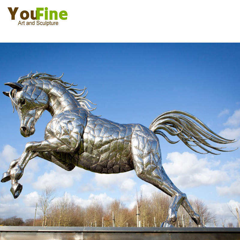 金属　馬　像　　(m 巨大なサイズの屋外シルバーステンレス鋼金属馬の頭の像| Alibaba.com