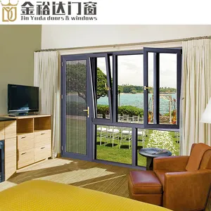 Chine usine portes fenêtres fenêtres en aluminium double vitrage fenêtres à battants marque supérieure Nouvellement conçu