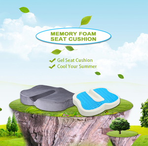 Cubierta de malla Diseño <span class=keywords><strong>cervical</strong></span> Almohadilla de gel Silla de oficina de verano Cojín de asiento de refrigeración Esponja de memoria Cojín suave antifatiga - Product Image 6