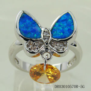 Bijoux de mode de synthèse d'opale bijoux bague de fiançailles dr03010570r-5g accepter de payer par <span class=keywords><strong>paypal</strong></span> - Product Image 2