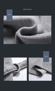 Peignoir en velours et éponge à capuche, logo brodé personnalisé, pour club de combat, coloré - Product Image 4