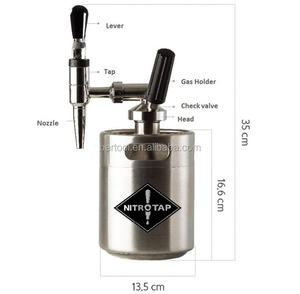 Juego de Barriles de Acero Inoxidable de 2L para Preparar Café <span class=keywords><strong>Nitro</strong></span> Cold Brew - Product Image 1