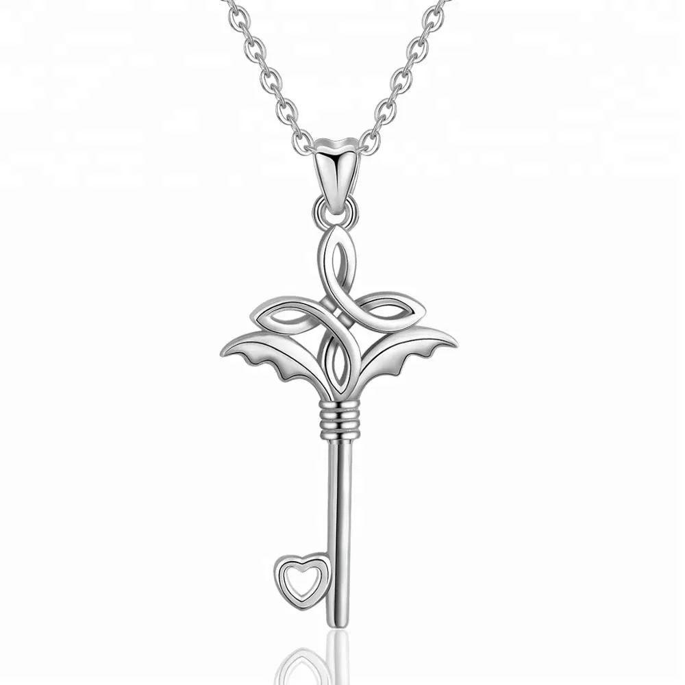 Pendentif celtique en argent Sterling 925 pour femme, accessoire de mode, classique, nœud croisé, cœur, nouveauté, vente en gros