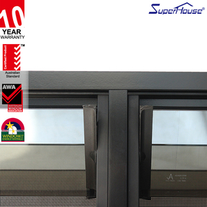Superhouse Australian Standard Aluminium Louver Window with <strong>Security</strong> <strong>bar</strong> and Frosted Glass - Product Image 6