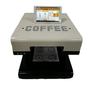 Automatic Flatbed Control Inkjet Stable 4 Selfie Coffee Cup Printer For Sale