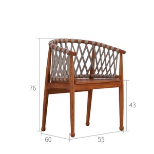Designer Ginestra Nordic Teak <strong>Armchair</strong> for Outdoor Garden <strong>Dining</strong> for Hotels Restaurants Bedrooms Schools Parks Kitchens Villas - Product Image 4