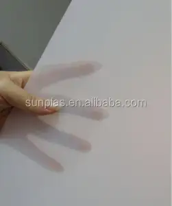 Low cost translucent white HIPS plastic sheet for decoration